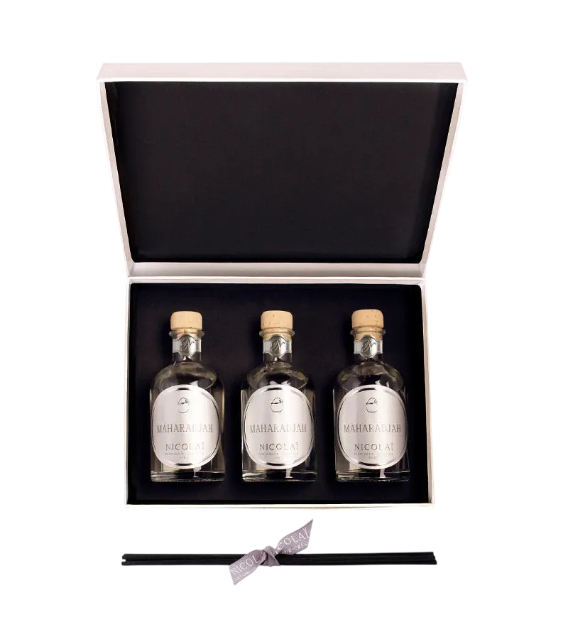 maison-nicola-coffret-3-diffuseurs-tiges-maharadjah-100-ml image 1