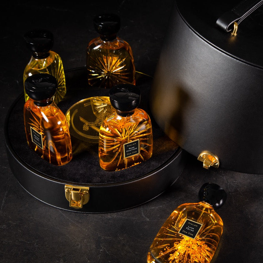 atelier-des-ors-hatbox-noir-coffret-vanity-voyage-5-x-100-ml-au-choix image 1