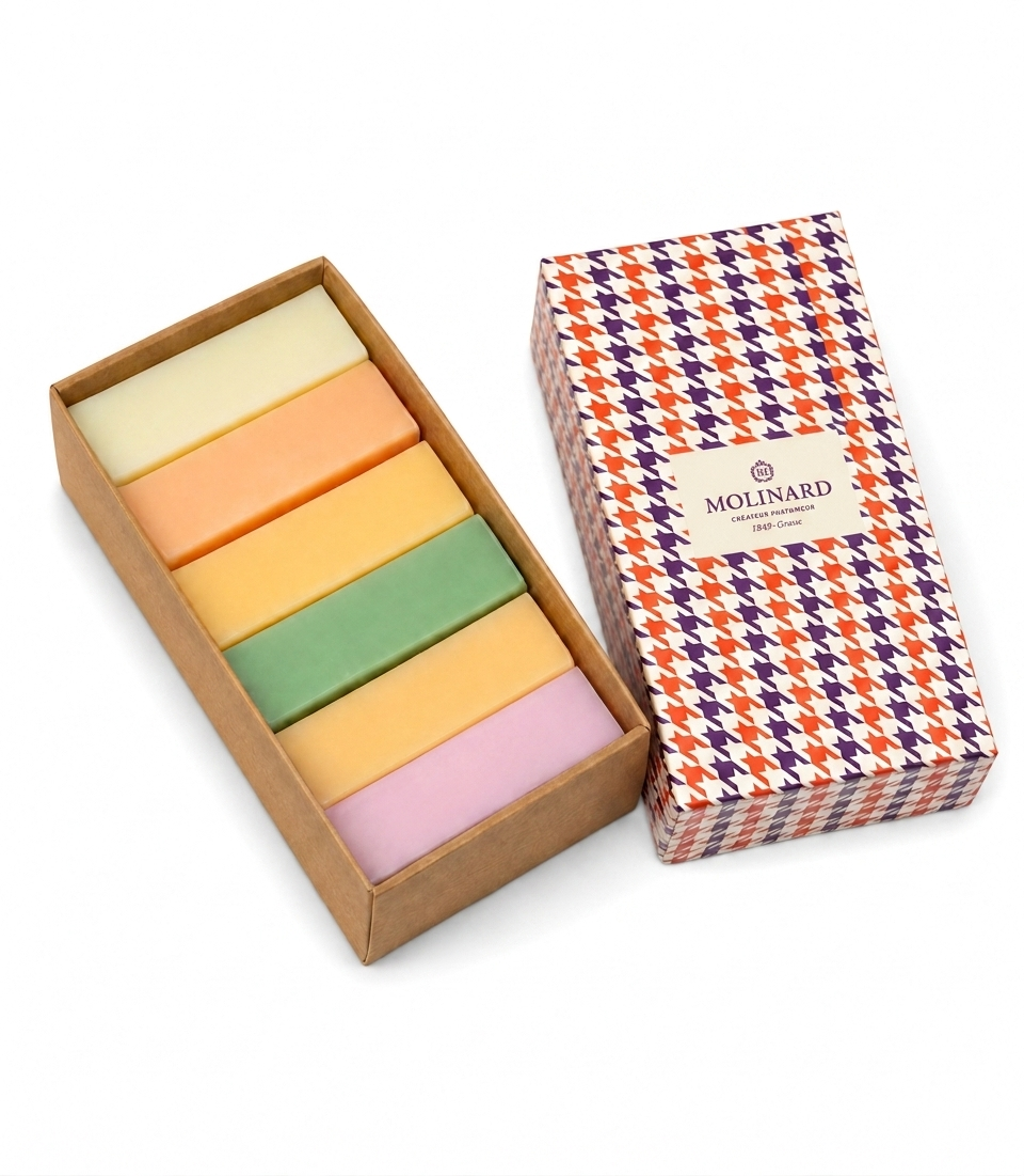 molinard-bo-te-de-savons-parfum-s-3-ou-6-savons-fleur-d-oranger-iris-verveine image 2